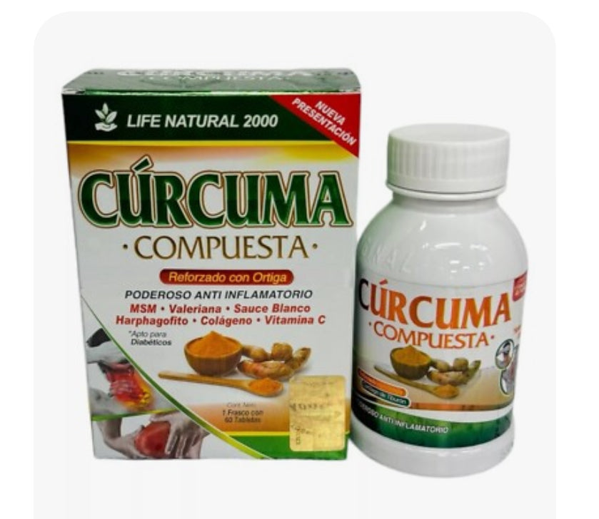 Curcuma Compuesta/Compound Turmeric-Digestion.Liver/Higado.Dolores/Aches & Pains