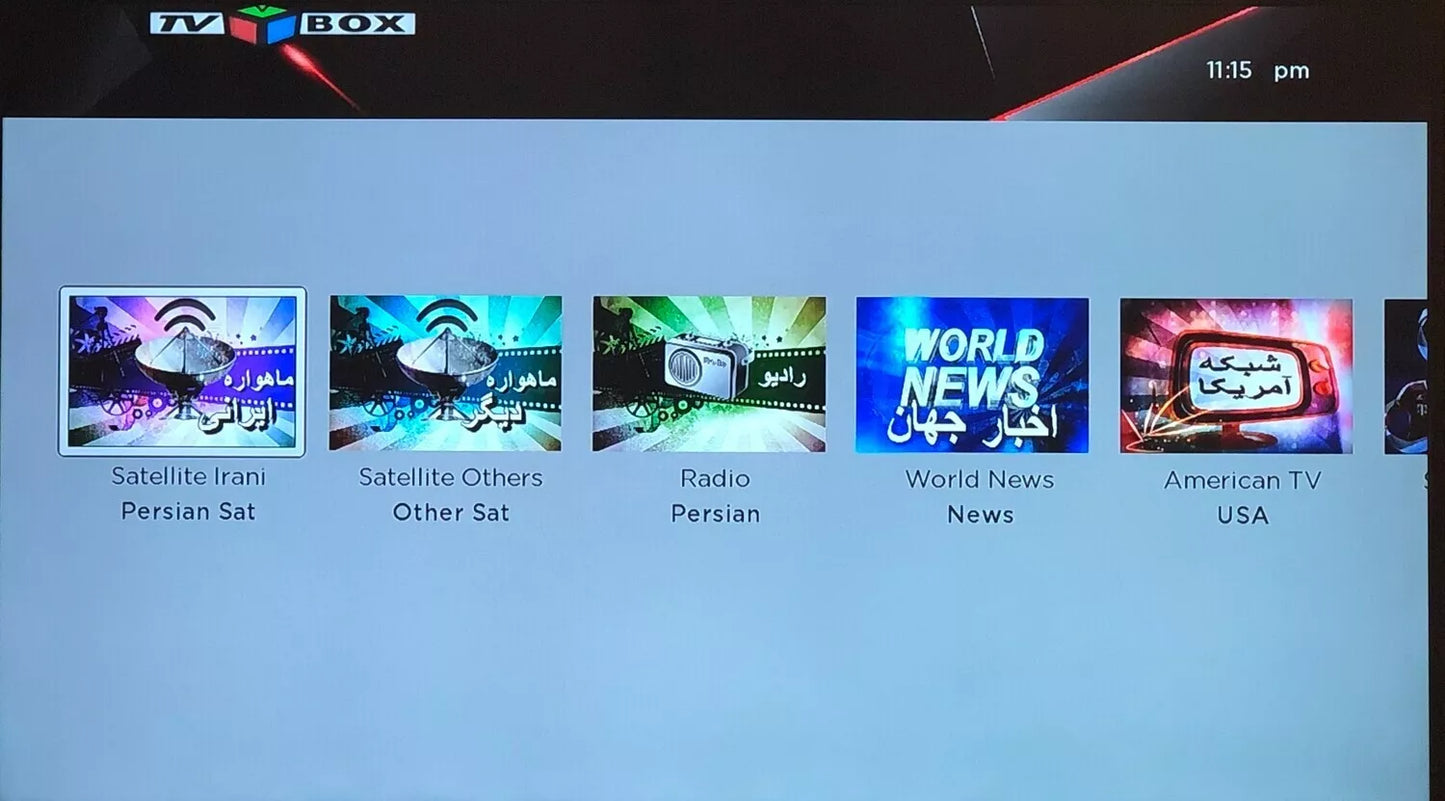 Persian TV Box, Persian TV Satellite Box, Iranian Satellite Receiver, FTA, Fully License Unlimited Package, IRIB, Turkish, Afghan, Kurdish, Armenian روکو استیک پلاس و پلان مادامالعمر