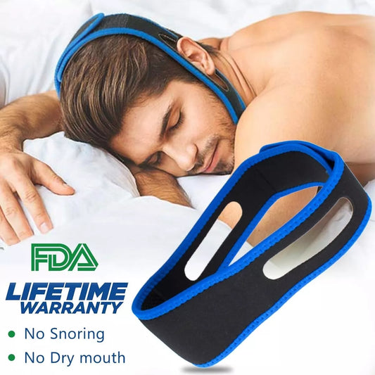 Stop Snoring Chin Strap ,Comfortable Natural Snoring Solution Snore Stopper!